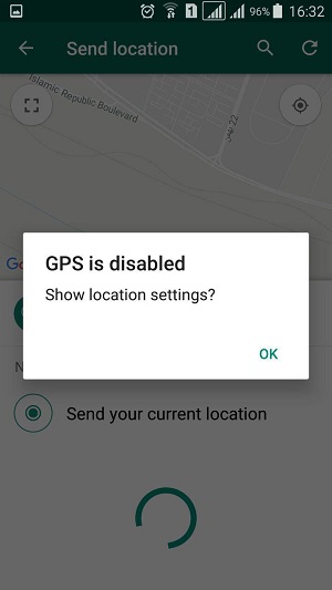 لوکیشن واتساپ